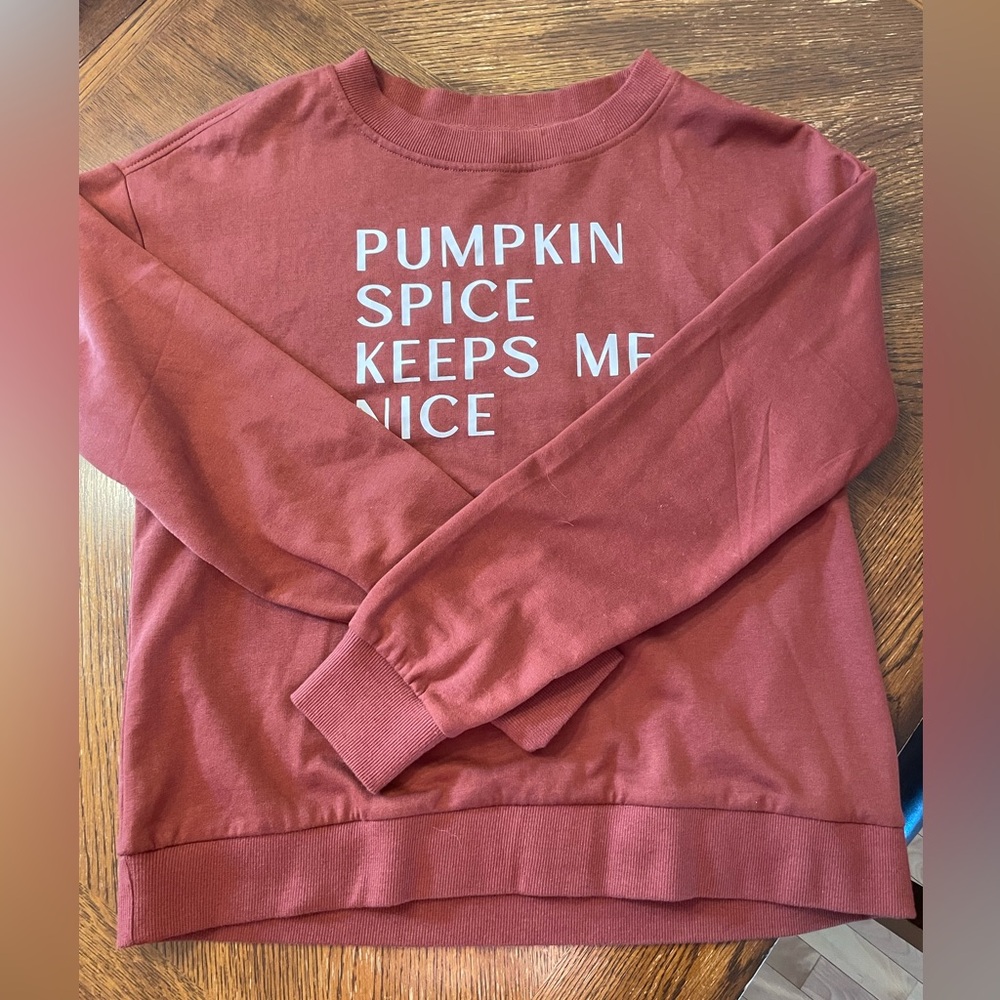 Kismet scoop neck sweat-shirt Burnt Orange ladies size Small
